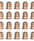 20 Pack M5x10mm Threaded Wood Inserts With Hex Drive Carbon Steel Furniture Nuts For Built To Last Joints In Cabinets Desks And Wardrobes