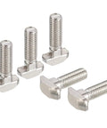M6 30mm Hammer Head T Slot Bolts For 3030 Aluminum Extrusion, nickel-plated carbon steel, for CNC and 3D printer builds, 8mm T slot.