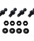 Set Of 4 10mm M6 Ball Stud Bolts For Gas Lift Mounting Brackets And Ball Ended Bonnet Fittings with nuts and washers