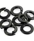 M6 Black Spring Lock Washer 304 Stainless Steel With Black Coating 50 Pcs assorted view