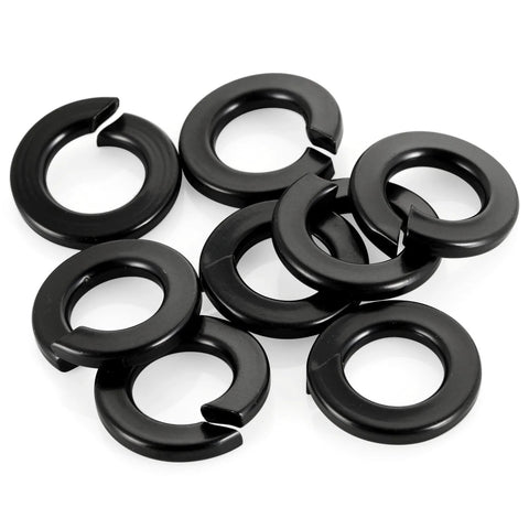 M6 Black Spring Lock Washer 304 Stainless Steel With Black Coating 50 Pcs assorted view