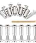 100 Piece M6x30mm Hexagon Nuts And Bolts Assortment Kit with cap nuts, socket covers, and assembly tool in a DIY friendly hardware set.