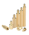 M6 Brass Standoff Screws Kit 40 Pcs Single End Female Threaded Hex Spacers PCB in various lengths and sizes