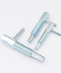 Heavy Duty Two Pack Retractable Indexing Plunger Pin Set M6 Carbon Steel Spring Loaded Latch With Nut For Industrial Equipment And Machinery