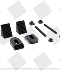 Pro Grade M6 Clamp Kit For 3 In And 4 In Rotary Tables For 75mm And 100mm Setups, Works With Horizontal And Tilting Models, Includes Two Step Blocks