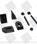 Pro Grade M6 Clamp Kit For 3 In And 4 In Rotary Tables For 75mm And 100mm Setups, includes step blocks and bolts visible