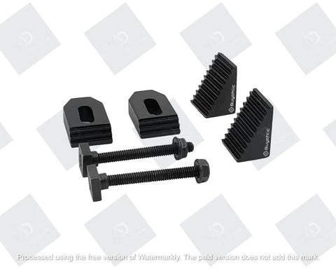 Pro Grade M6 Clamp Kit For 3 In And 4 In Rotary Tables For 75mm And 100mm Setups, Includes Two Step Blocks, Two Tee Bolts, Two Clamps