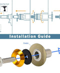 Installation guide of 48 Piece M6 Widebody Fender Flare Hardware Kit With 18mm Tapered Washers Rivet Nuts Spacers And Hex Key Wrench For Bumpers Splitters Mud Flaps Undertrays Gold Finish Includes Anodized Aluminum Washers And Stainless Steel Bolts