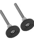 Two M6 adjustable furniture legs with 1.2 inch rubber base levelers support up to 10kg each, providing stable, vibration-free height adjustment