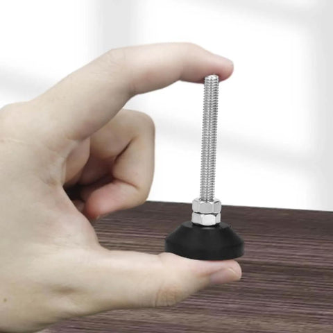 Furniture Leveling Feet 2 Pieces M6 Threaded Adjustable Levelers And Leg Extenders For Cabinets Sofas Tables And Chairs Raiser
