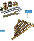 150Pcs M6 Hardware Replacement Kit For Baby Crib And Furniture Includes Hex Socket Head Cap Screws Nuts And Barrel Bolts Zinc Plated Fasteners With Free Tools Stored In Labeled Plastic Box
