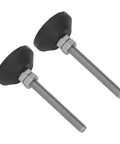 Adjustable M6 Vibration Isolation Leveling Feet With 50mm Height Range Nylon Swivel Mounts 30mm Base For Furniture And Industrial Machinery