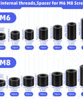 M6 M8 Nylon Spacer Set 300 Piece Round Standoff Assortment Kit For PCB Motherboard Circuit Board And Electrical Receptacle Assembly