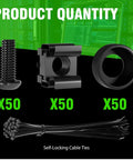 M6 16mm Rack Mount Cage Nuts Screws And Washers Kit 50 Pack For Server Cabinets And Routers with ties shown