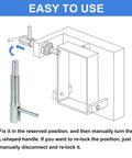 Diagram showing installation of Two Pack Retractable Indexing Plunger Pins M6 Thread for machinery with easy-to-use instruction.