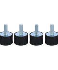 4 Pack M6 Rubber Mounts 6 X 18mm For Shock Absorber Vibration Damping In Cars Boats And Industrial Equipment Anti Vibration Silent Blocks