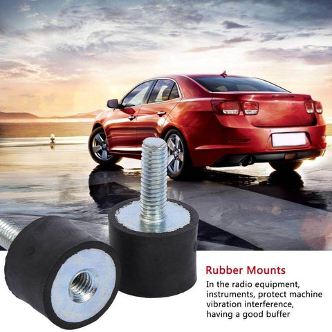 4 Pack M6 Rubber Mounts 6 X 18mm For Shock Absorber Vibration Damping In Cars Boats And Industrial Equipment in front of car