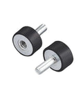 Eight M6 rubber mounts provide reliable vibration isolation and shock absorption for machinery, audio gear, DIY projects; shown front view.