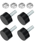 M6 Thread Rubber Mounts 20 X 10mm Vibration Isolators Set of 4 With Studs And Non Slip Nuts Cylindrical Shock Absorbers
