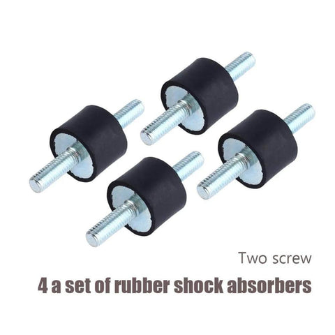 4 Pcs M6 Rubber Anti Vibration Isolator Mounts For Air Compressors And Pumps With Screws 20 By 15 Mm Heavy Duty Shock Absorbers