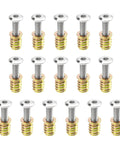 Durable M6 Furniture Screw Nut Kit with 16 Sets Including M6x25 Screws and M6x15 Wood Threaded Inserts Hex Socket Drive Includes 2 Wrenches for Strong Easy Wood Furniture Assembly Rrina