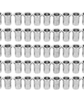 50 Piece Blind Rivet Nut Set Stainless Steel M6 Ribbed Nuts For Pro Grade Heavy Duty Fast Secure Installations And Durable Hardware Accessories For Auto Elevator Electrical Furniture And DIY Projects