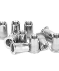Bulk 50Pcs Blind Rivet Nuts Set M6 Stainless Steel Ribbed Nuts For Automotive Projects Elevators Switches Instruments And Furniture Hardware Accessories Glomora