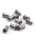 20 Pieces M6-2 Stainless Steel Rivet Nuts Waterproof Sealing Rivet Nuts Set For DIY Projects Outdoor Indoor Use Rustproof 304