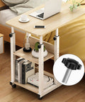 Overbed table with laptop, books, and inset of M6 Star Clamping Knob Set With Hex Nuts And Washers, plastic star shape grip.