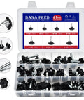 61 Piece M6 Star Knob Screw Kit With Nylon Black Plastic Star Hand Knobs And Steel Tightening Screws, Standard Metric Threads