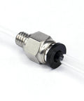 10 Pcs Pneumatic Straight Fittings And 2 Pcs Plastic Push To Connect Straight Union Tube Fittings For PTFE Tubing 4 Mm Outer Diameter And M6 Thread