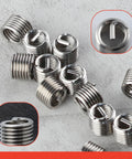 M6 Thread Repair Kit With Helicoil Inserts stainless steel coils for auto repair and rethreading by Leontool