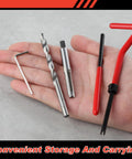 M6 Thread Repair Kit With Helicoil Inserts And HSS Drill Taps For Auto Repair Rethreading Bolts displayed on palm