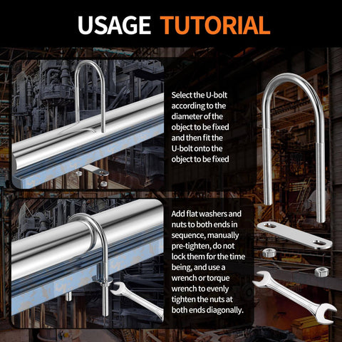 Experience secure, corrosion-resistant mounting for trailers and boats with this 4-set M6 U-bolts kit installation tutorial