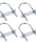 Experience secure, corrosion-resistant mounting for trailers and boats with this 4-set M6 U-bolts kit, including frame plates, nuts and washers.