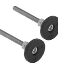 Adjustable M6 Vibration Isolation Leveling Feet With 50mm Height Range Nylon Swivel Mounts 30mm Base For Furniture And Industrial Machinery