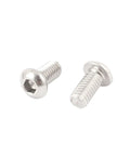 Two M6x12mm Stainless Steel Hex Socket Button Head Screws 50 Pcs, close-up view showing hex socket and threading.