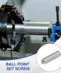 Industrial machine using M6x20mm Ball Point Set Screws 10 Pcs 304 Stainless Steel Hex Socket Spring Ball Point Grub Screws