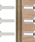 100 Piece M6x30mm Hexagon Nuts And Bolts Assortment Kit With Cap Nuts And Socket Covers for Machine Screws and Furniture Binding viewed installed.