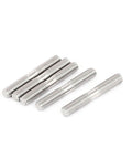 M6x40mm 304 Stainless Steel Double End Threaded Stud Screw Bolt 5Pcs shown in a side view on a plain background