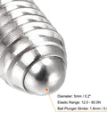 Close-up of Ball Point Set Screws M8 x 12mm 304 Stainless Steel Ball Plunger Hex Socket Drive, detailed view of ball end.