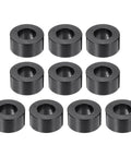 10 Pack M8 Aluminum Spacers Unthreaded Black 5/16 Inch Inner Diameter 5/8 Inch Outer Diameter 5/16 Inch Length Standoff Spacers For M8 Screws Bolts Durable DIY Ready For Enclosures And Projects arranged in two rows