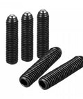 Ball Point Set Screws M8 X 35mm High Carbon Steel Hex Socket Grub Screw With Ball Plunger And 1.8mm Stroke, Black Finish