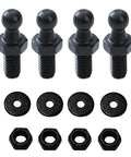 10mm Ball Studs M8 Ball Screws For Gas Struts Lift Supports Half Inch Long Shank Mounting Brackets With Hardware Pack Of 4