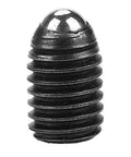 Close-up of a single M8 carbon steel ball screw from the 10pcs M8 Carbon Steel Ball Screws, Spring Plunger Set for smoother CNC motion.