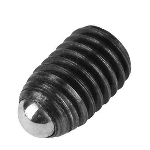 Hexagonal Socket Ball Plunger M8 x 12 from ✝️ 10pcs M8 Carbon Steel Ball Screws, Spring Plunger Set, close-up of carbon steel material.