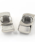 Beefy Heavy Duty Sliding T Nuts for 4040 Aluminum Extrusion M8 Thread Hammer Head T Nut 50 Pcs Slide In T Slot Nuts 19x9.8x7mm visible