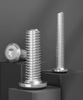 Three stainless steel M8-1.25×60mm flat-head hex socket cap screws, full thread (3 pcs visible)