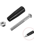 2 Pack M8 Revolving Screw Knob Clamping Handle For Lathe Machines And Equipment Plastic Metal, includes nut and threaded rod