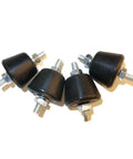 Anti Vibration Mounting Pads Set M8 Damping Silenblocks with nuts and washers, rubber and steel construction, set of five
